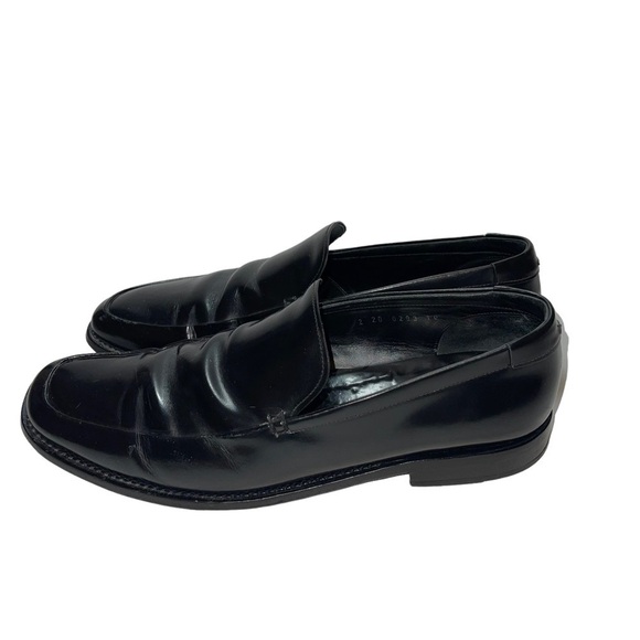 Prada Leather Dress Loafers Man Shoes Size 10 - Picture 4 of 10